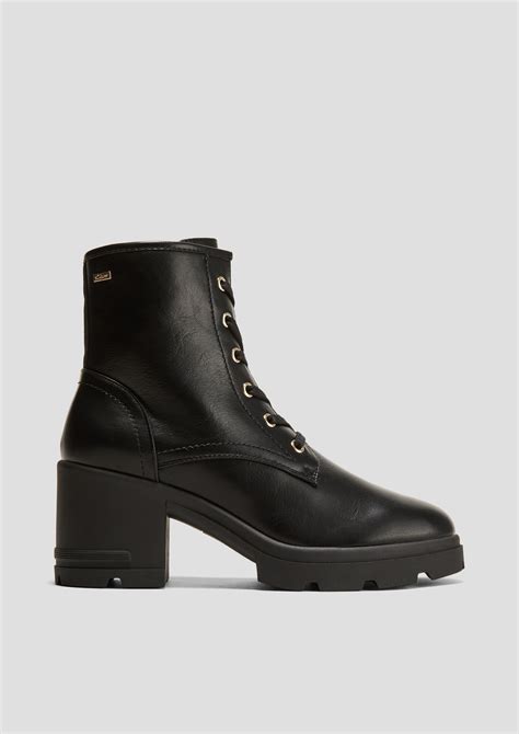 prada stiefel mit blockabsatz|Stiefel aus Leder in Schwarz .